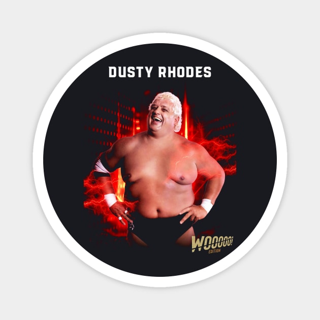 Dusty Rhodes Magnet by Crystal and Diamond